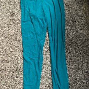 Lula roe Tall and Curvy Light Teal Leggings
